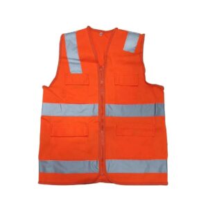 CHALECO DRILL TIPO H NARANJA