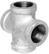 CRUCETA FE. GALVANIZADO C/ROSCA 150LBS