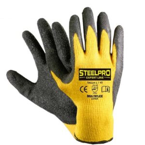 GUANTE MULTIFLEX CON PALMA DE LATEX STEELPRO