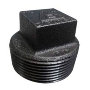 TAPON MACHO FE. NEGRO C/ROSCA 150LBS