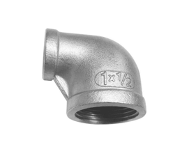 CODO REDUCTOR X 90° AC. INOX. 150 LBS. ROSCADO