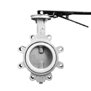 VALV. MARIPOSA LUG INOXIDABLE ASIENTO TEFLON