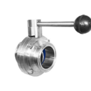 VALV. MARIPOSA SANITARIA INOXIDABLE CON CLAMP